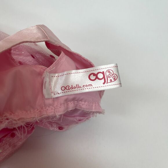OG Dolls Battat Pink Doll Dress Sleeveless Polkadots - Picture 6 of 7